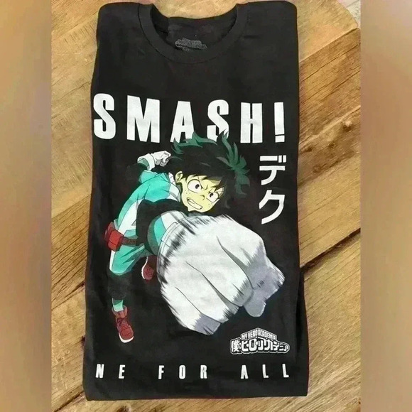 Funimation My Hero Academy Deku Smash t-shirt ~ M - Picture 1 of 4